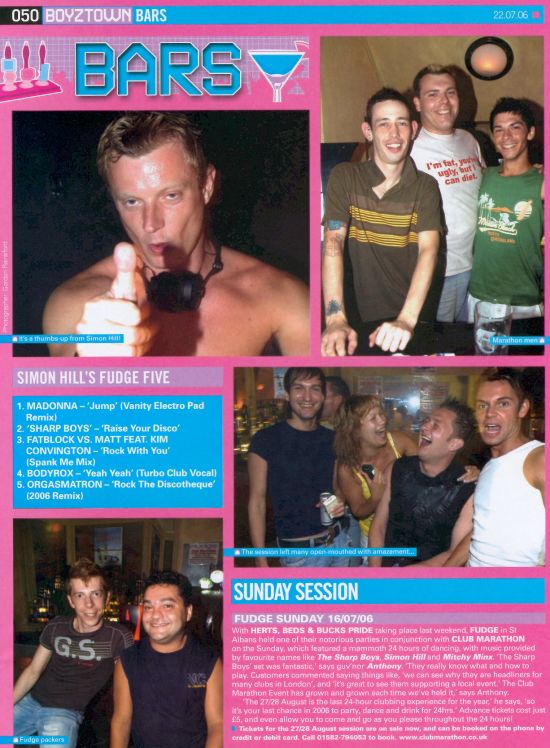 Boyz Magazine - Bars - Fudge